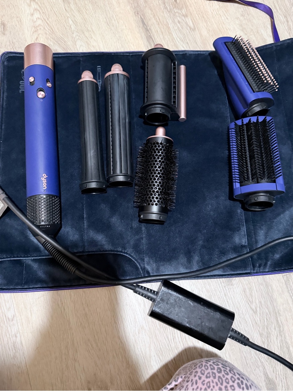 Dyson Purple and Rose Gold Multi-Styling Hair Tool Set